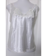 Shadowline Rochelle Satin cami adjustable straps Style 22075 Size 3X Ivory - $656.41 MXN