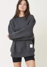 Lune Active Kylie Organic Cotton Sweatshirt Dark Grey ( XS ) - $138.57