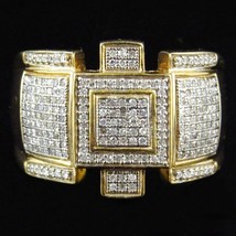 Königliche Stil Künstlicher Diamant Rosa Ring Gelbgold Versilbert 1.13 Karat - £361.31 GBP