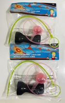 LOT OF 2 Flying Propeller With Led Toy Hours Of Fun! Fidget Spinner Fly ... - $10.64