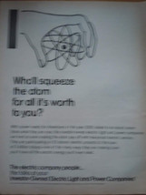 Electric Light and Power Companies Print Magazine Advertisement 1967 - $6.99