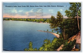 Irish Hills District Wumpler&#39;s Lake Hayes State Park Michigan Linen Postcard N18 - £2.35 GBP