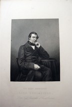 JOHN BUCKSTONE UK Author Chancellor c1860 Steel Engraved Lithograph by D J Pound - £13.20 GBP