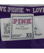Pink Victorias Secret Shirt Womens XS Blue LSU Geaux Tiger Short Sleeve ... - £17.90 GBP