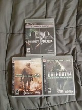 Call Of Duty 4 Modern Warfare 2 &amp; Black Ops1 &amp; 2  PS3 PlayStation Lot Ps3 Tested - £26.12 GBP