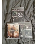 Call Of Duty 4 Modern Warfare 2 &amp; Black Ops1 &amp; 2  PS3 PlayStation Lot Ps... - £25.71 GBP