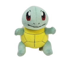 7&quot; Tomy Nintendo Pokemon Squirtle Teal Stuffed Animal Plush Toy Small Soft - £22.02 GBP