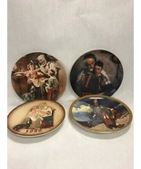 LOT 4  Vintage plates Norman Rockwell The toymaker Knowles Rediscovered ... - £26.79 GBP