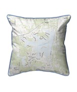 Betsy Drake Lake Caroline, MS Nautical Map Large Corded Indoor Outdoor P... - £42.80 GBP