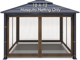 Wonwon Outdoor Gazebo Canopy 4-Panel Screen Walls With Zipper For 10&#39; X 12&#39; - £72.10 GBP