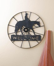 Cowboy Wheel Welcome Sign - £60.80 GBP