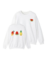 Womens fruits sweatshirt, white, ash, green, navy, blue, pink, S, M, L, ... - $70.00