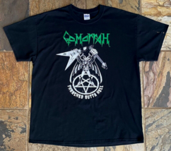GOMORRAH Thrashed Outta Hell T-Shirt-Black-Gildan-XL-Heavy Metal Graphic... - £44.12 GBP