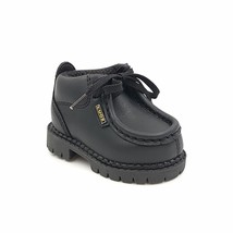 Lugz Toddler Boys Chukka Boots Strutt ISR2L001 Size US 2D Black Leather - $40.59