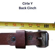 Circle Y Western Back Rear Cinch 36" Medium Oil USED image 3