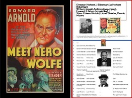 Meet Nero Wolfe (1936) dvd r Director: Herbert J. Biberman Writers: Joseph Antho - £11.63 GBP
