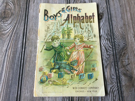 Vintage Book 1897 Boys&#39; &amp; Girls&#39; Alphabet -  W. B. Conkey Company  - £27.11 GBP