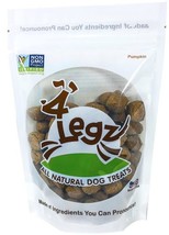 4Legz Organic Pumpkin Crunchy Dog Cookies 7 oz - £26.45 GBP