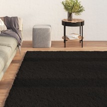  Rug Black 100% Polyester 63" x 90.6" Non-slip Rug Rectangular - €117,69 EUR