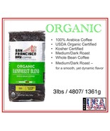 3 lbs, San Francisco Bay Organic Rainforest Blend Whole Bean Coffee, ( 1... - $39.88