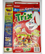 1999 Empty Trix Watermelon &amp; Skittles (Not Inlcuded) 12OZ Cereal Box SKU... - £15.17 GBP