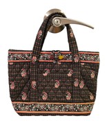 VERA BRADLEY Tote Bag Purse HOUNDSTOOTH BROWN Tortoise Shell Toggle Closure - $15.17 CAD