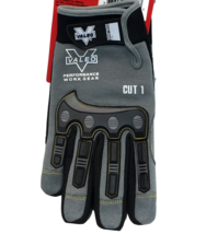 Valeo Safety Work Gear Gloves Utility Construction V412 Performance Gray XL - $14.85
