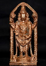 Tirupati Balaji / Venkateshwara Idol IN Pure Solid Kupfer - $74.40