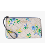 Kate Spade Lucy Spade Flower Floral Medium L-Zip Wristlet Phone Holder ~... - $1,225.19 MXN
