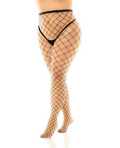 Fenced Net Pantyhose Black Qn - $7.90