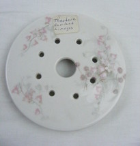 Vintage Johann Haviland China Bavaria Pink Garland Round Butter Dish Insert - $460.95 MXN