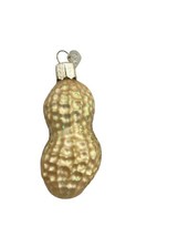 Glass Peanut Ornament Old World Christmas Tradition Nuts associated with Wisdom - $12.19