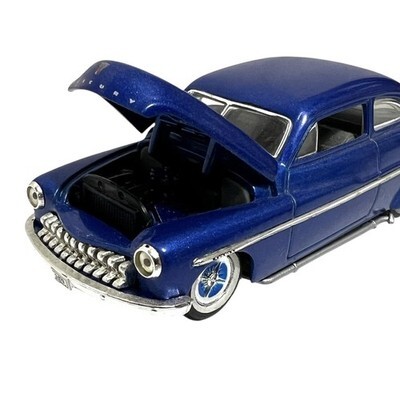 Vintage Ertl American Muscle 1949 Mercury Custom 1/43 Blue Diecast Car Item image 6