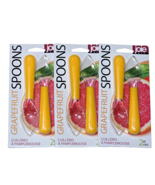 3 Pack Joie MSC Grapefruit Spoons 2pc Yellow Clear - $31.62 CAD