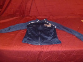 NIKE DRI-FIT DARK BLUE MANCHESTER VOLLEYBALL SAMMIE 12 ZIP UP SWEATER SMALL - £14.55 GBP