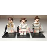 3 PRINCESS LEIA Star Wars Minifigures +Stands A New Hope Empire Strikes ... - £15.91 GBP