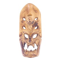 Carved Wood Tribal Dragon Mask - £59.94 GBP