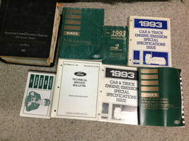 1993 Ford Mustang Service Shop Repair Manual Set W Pced + Specs + Tech Bulletin - $379.95