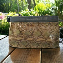 Leather Animal Print Crossbody Bag Handbag Clutch Snake Reptile Vintage ... - $29.68