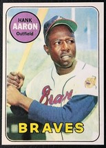 1969 Topps #100 Hank Aaron Reprint - MINT - Atlanta Braves - £1.55 GBP