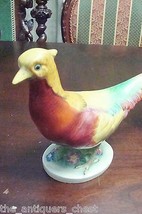 Herend Pheasant Bird, Hungary made, gorgeous, 6&quot; tall multicolor[8] - £350.44 GBP