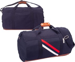 High End Canvas Barrel Duffle Travel Bag Overnight Weekender Bag Sports Equipmen - £45.72 GBP