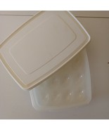 Refrigerator Egg Holder Tray  Plastic Storage Organizer Holds 20 Eggs - £13.22 GBP