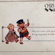 Christmas Victorian Greeting Card Little Drummer Boy 1900-20s Postcard P... - $364.42 MXN