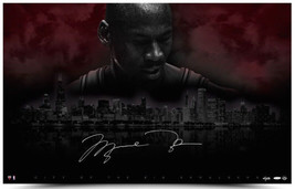 Michael Jordan Autographed City Of Big Shoulders 40 x 25 Photo UDA LE 123 - £5,399.88 GBP