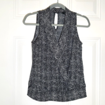 White House Black Market Top Shell Womens Size XS Sleeveless Black White... - $231.15 MXN