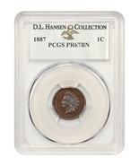1887 1C PCGS PR67BN ex: D.L. Hansen - £3,249.05 GBP