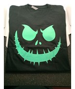 Halloween Jack O Lantern Face Short Sleeve Black T-Shirt, Size Large - $172.87 MXN