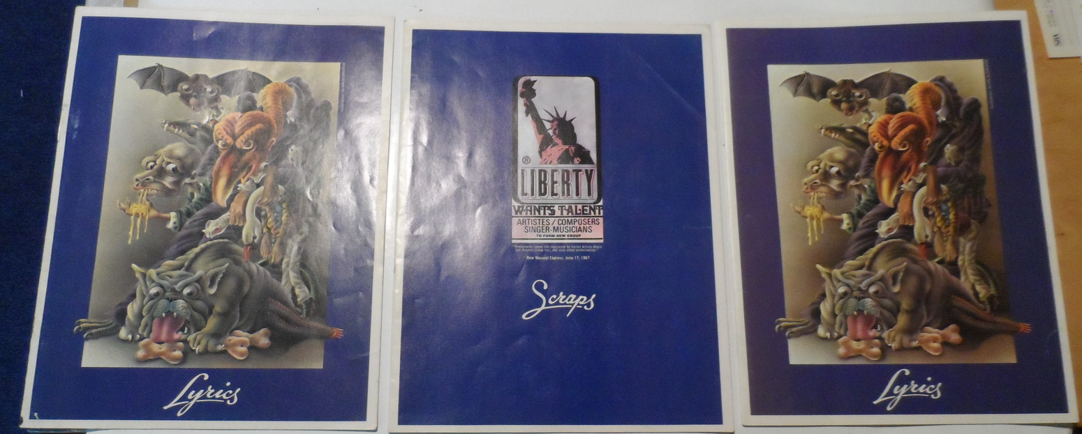 ELTON JOHN 3 1975 Booklets from lp&#39;s Lyrics Pictures Scraps 2142 Near Mint  - $18.75