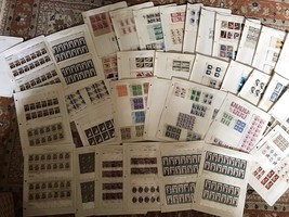 Vtg US Stamp Album Lot 1930s-70s Mostly Mint Commemorative Xmas $92 FV - $74.25